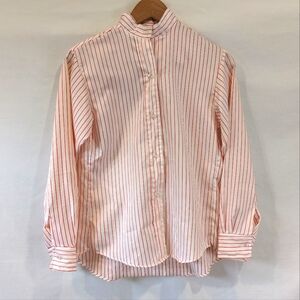 Vintage Libertyville Saddle Shop Red Pinstripe Riding Blouse Size XS/small